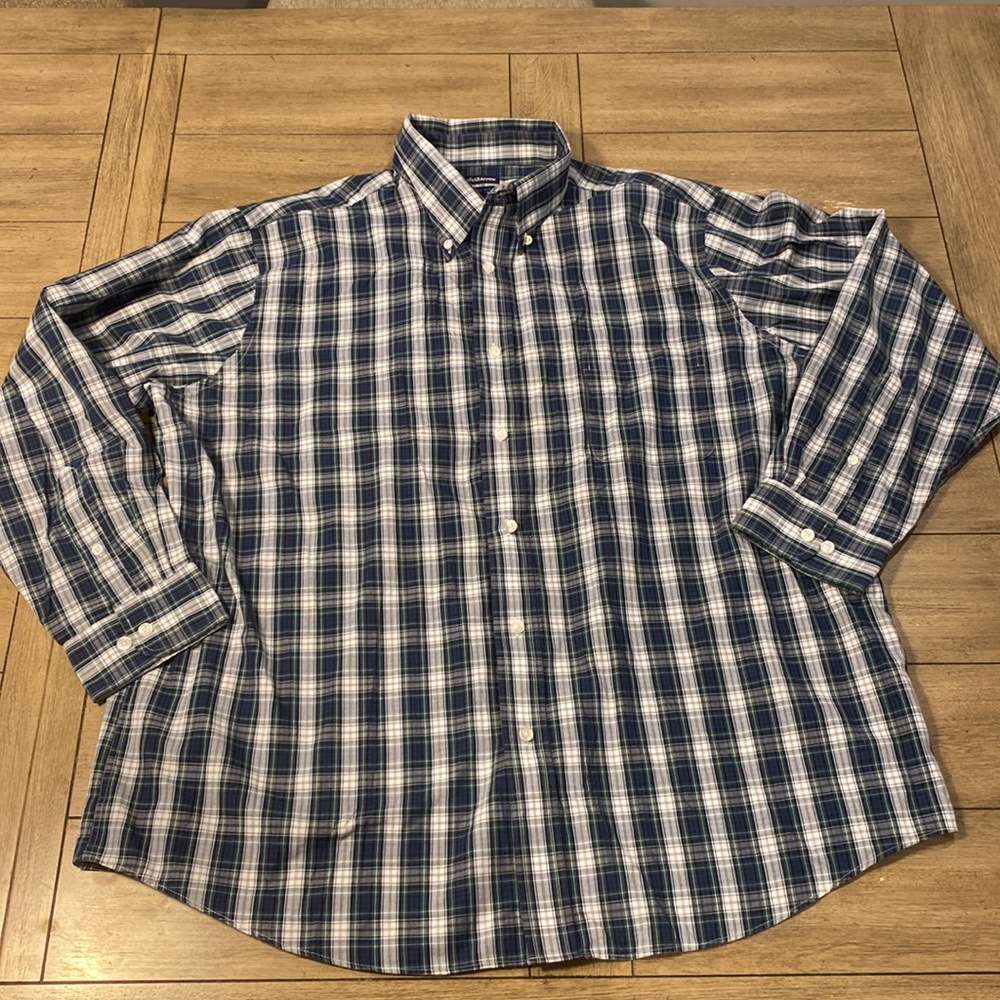 Mens croft & barrow long sleeve button down. Size XL 34/35